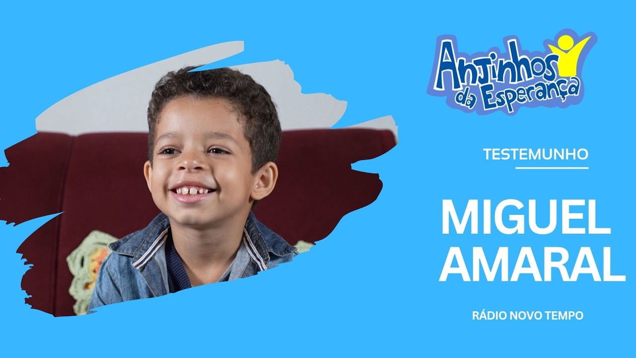 Miguel Aprendeu Com a Rádio Novo Tempo a Cuidar do Próximo e Transformar Carinho Em Solidariedade