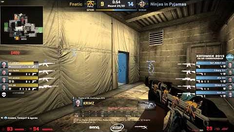 Krimz Best Smoke EU @ ESL One Katowice 2015 NiP VS. Fnatic Cache