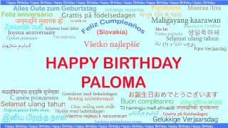 Paloma   Languages Idiomas - Happy Birthday