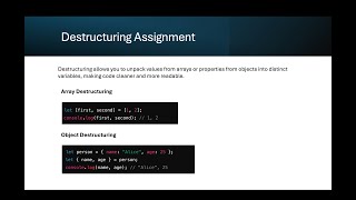 JavaScript Tip: Destructuring Assignment