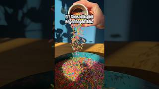 DIY Regenbogen Reis | Sensorikspiel #kindergarten #funforkids #kidsactivities #activitiesforkids
