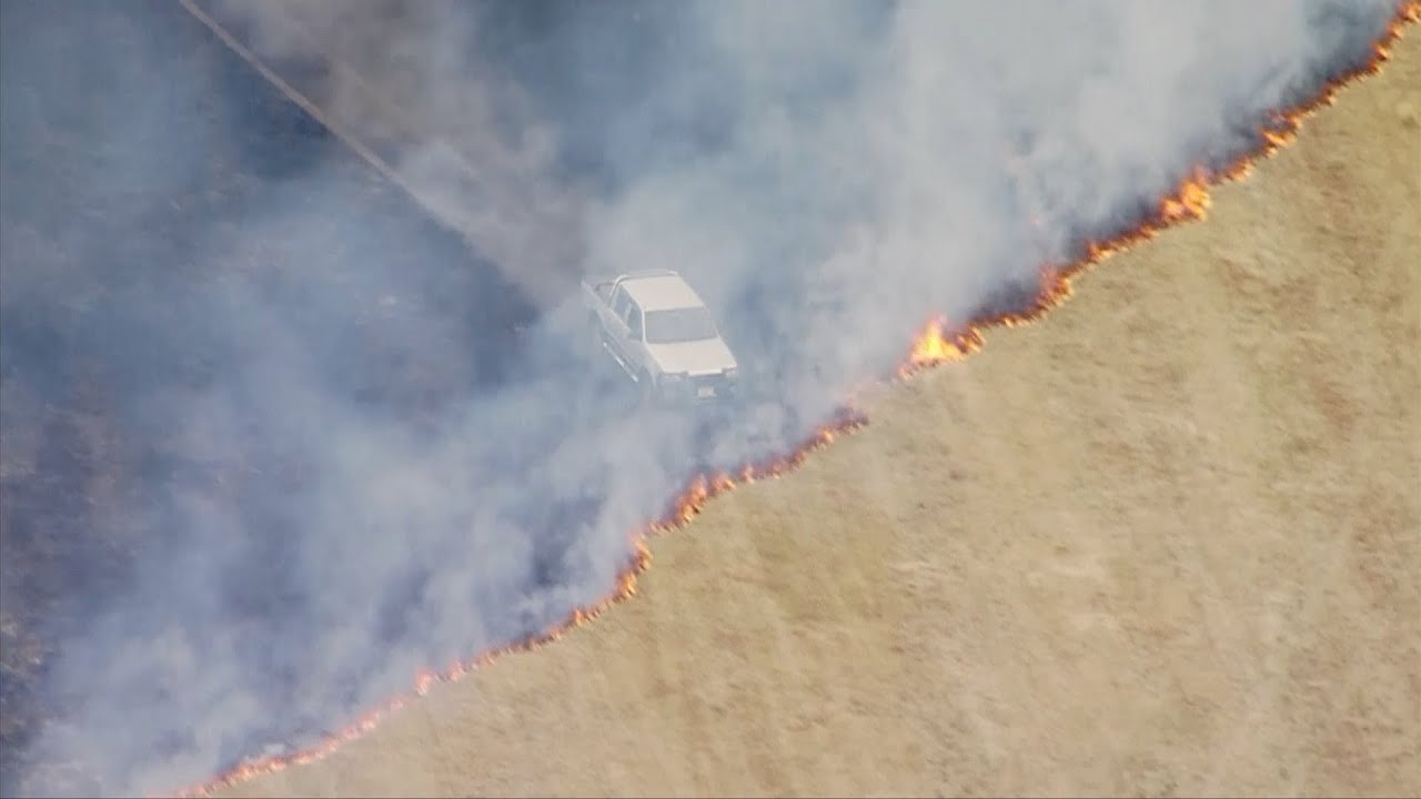 Wildfires break out around heatwave-parched London