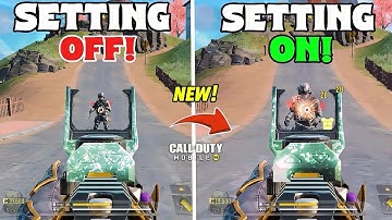 TOP 10 BEST SETTINGS You Must TURN ON In COD MOBILE Battle Royale 2025 | Call Of Duty Mobile | CODM
