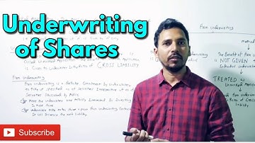 #1 Underwriting of Shares and Debentures (Introduction + solved problems) (TYBCom/TYBAF/CA Inter)