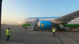 В Ташкент Boeing 787-800 Dreamliner из Домодедово. Рейс HY602 Москва - Ташкент. | Uzbekistan Airways