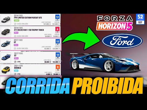 VALE A PENA VER DE NOVO - CORRIDA PROIBIDA do LEILÃO com CARROS DA FORD - FORZA HORIZON 5 ONLINE