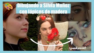 Dibujando a @silvia_mmb con lápices de colores | speedpaint retrato ❤️