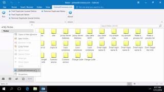 Remove Duplicate Outlook Notes
