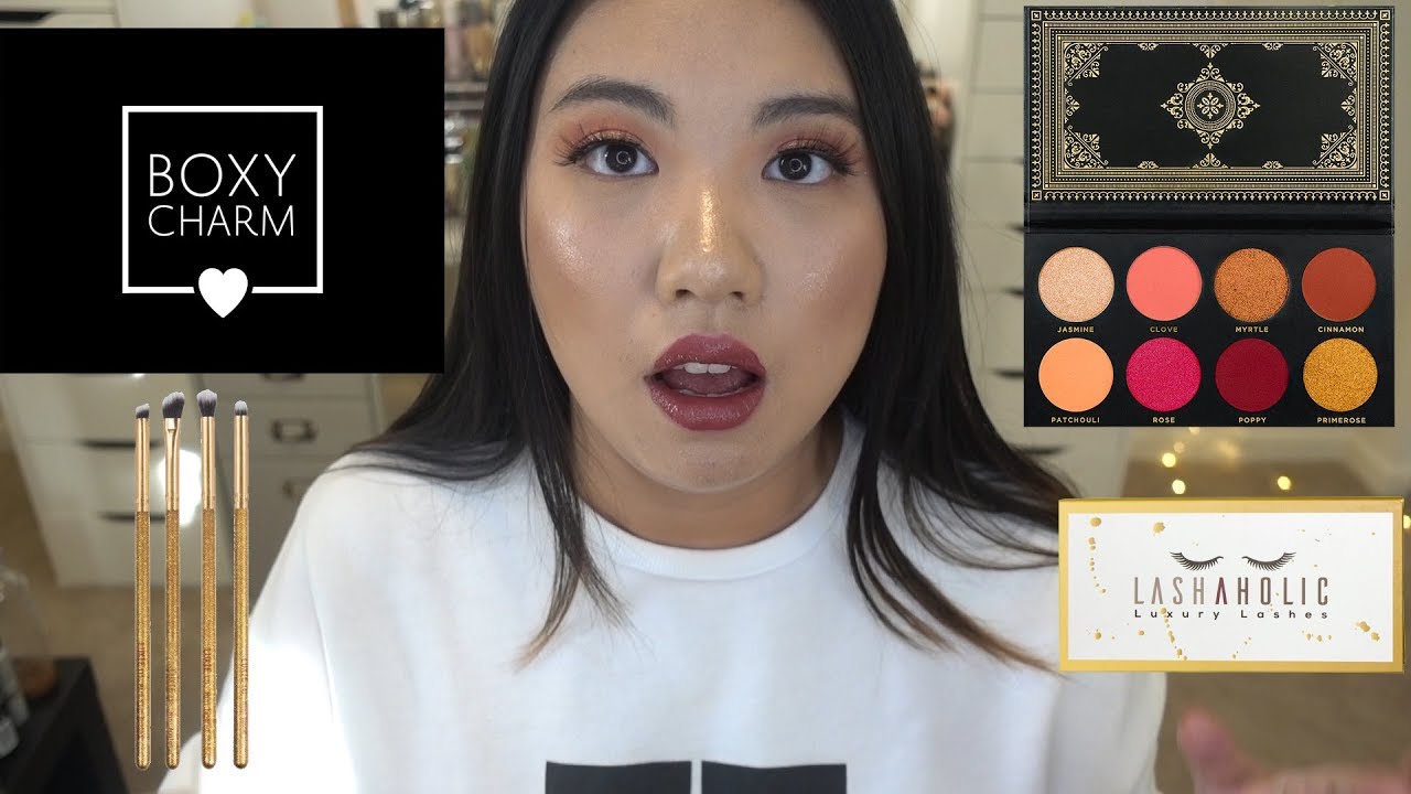 Boxycharm Unboxing ft Ace Beauty, Luxie Brushes, Lashaholic, CoverFx,