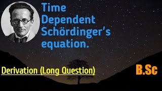Celebrity Time dependent Schördinger's wave equation. Profile