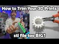 How to trim 3d prints - how to scale your 3d prints OneShot Miner Case - 3d drill tool