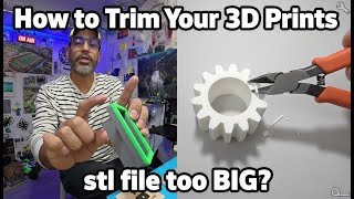 How to trim 3d prints - how to scale your 3d prints OneShot Miner Case - 3d drill tool