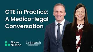 Barry Nilsson & Unisearch webinar CTE in Practice A Medico legal Conversation 23 June 2026