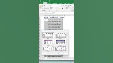 Cách Tạo Bảng Siêu Nhanh Trong Excel #kienthuc #excel #freefire #exceltips #tintuc #funny #fyp #food