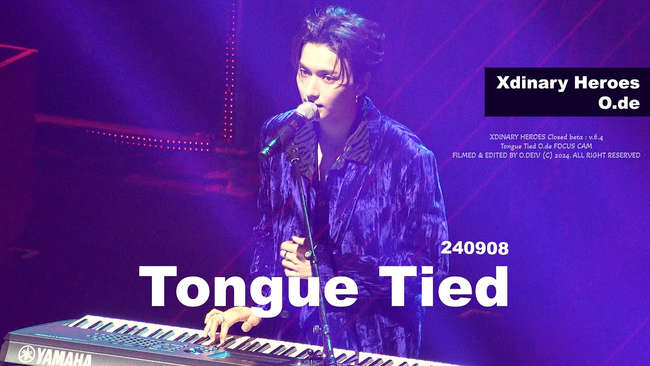 [4K] 240908 Tongue Tied (미공개곡) - Xdinary Heroes 오드 직캠 (O.de focus) l Closed beta : v6.4 막콘