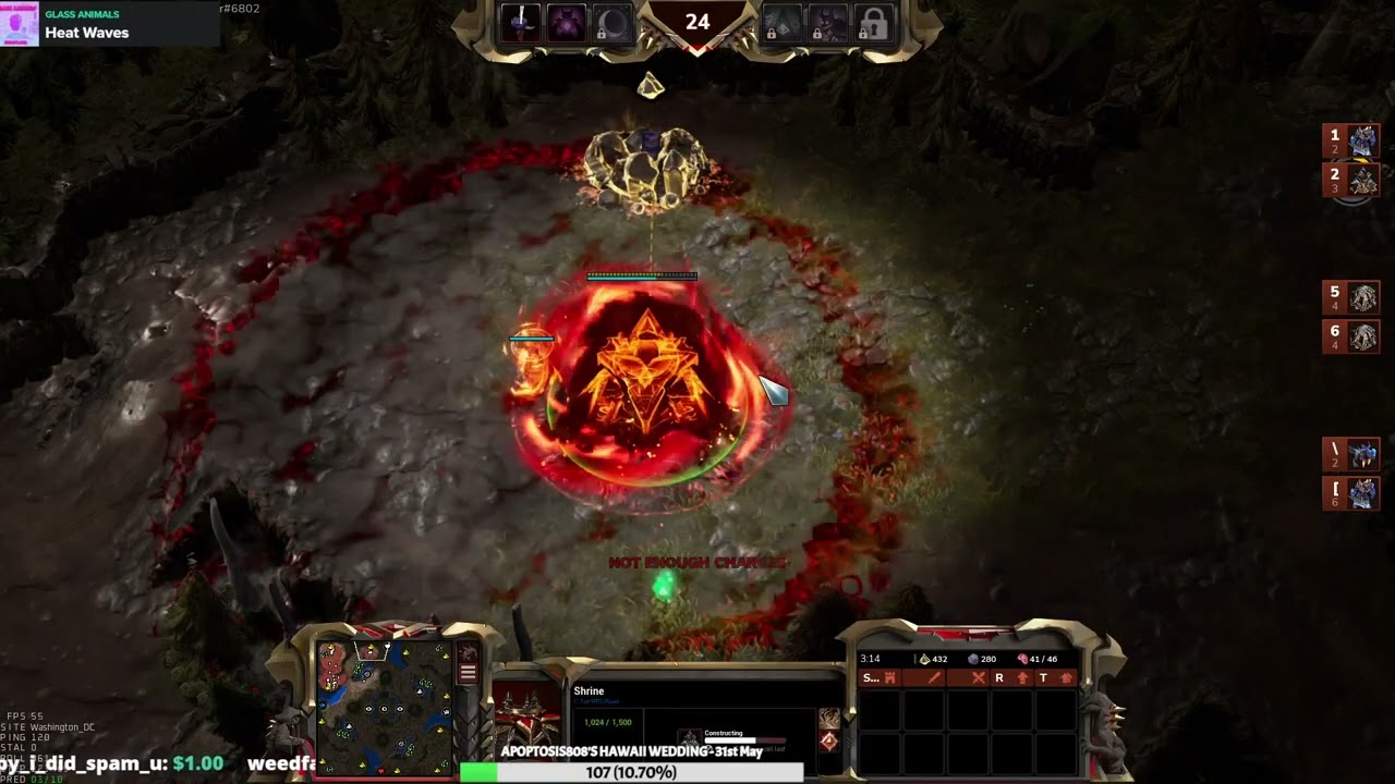 [2.5.25] Stormgate: Grimmy (Infernals) vs Control (Infernals) 【Map: Furious Resolve】