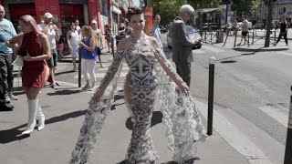 Julia Fox At The Iris Van Herpen Fashion Show In Paris