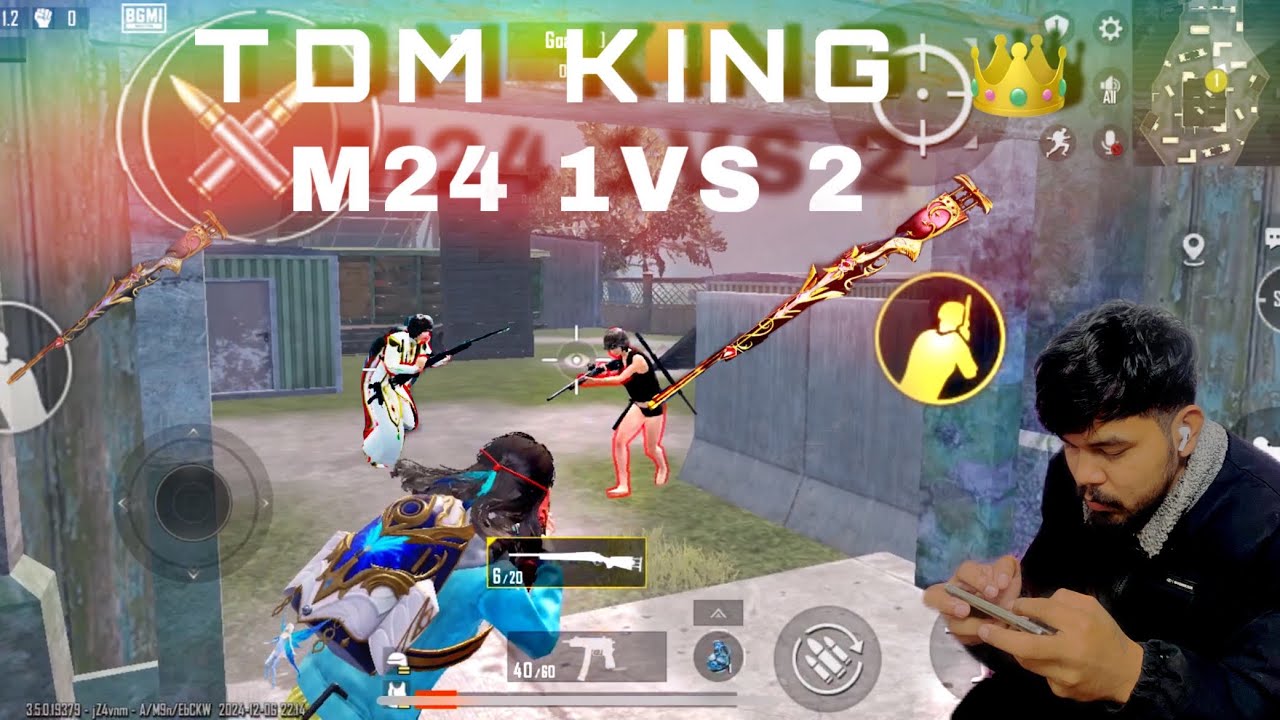 28 Kills M24 1 VS 2 Match Against TDM solo VS DUO with MY friend - YouTube