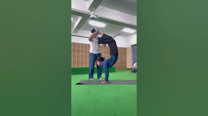 The handstand scorpion pose Vrschikasana #yogapose #yogaflow #yogastudio #yoga #yogapractice #viral