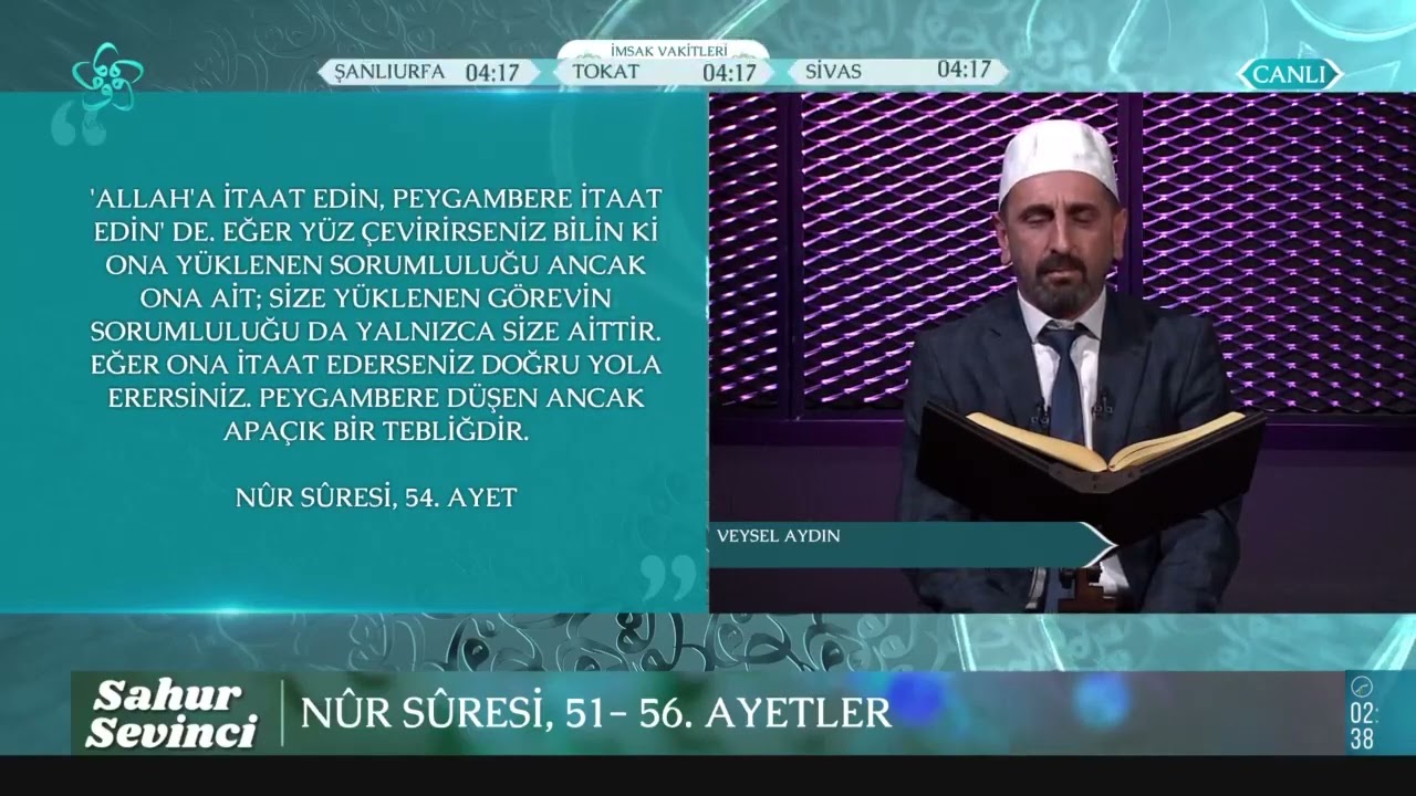 Nur Suresi 51.56 Veysel Aydın
