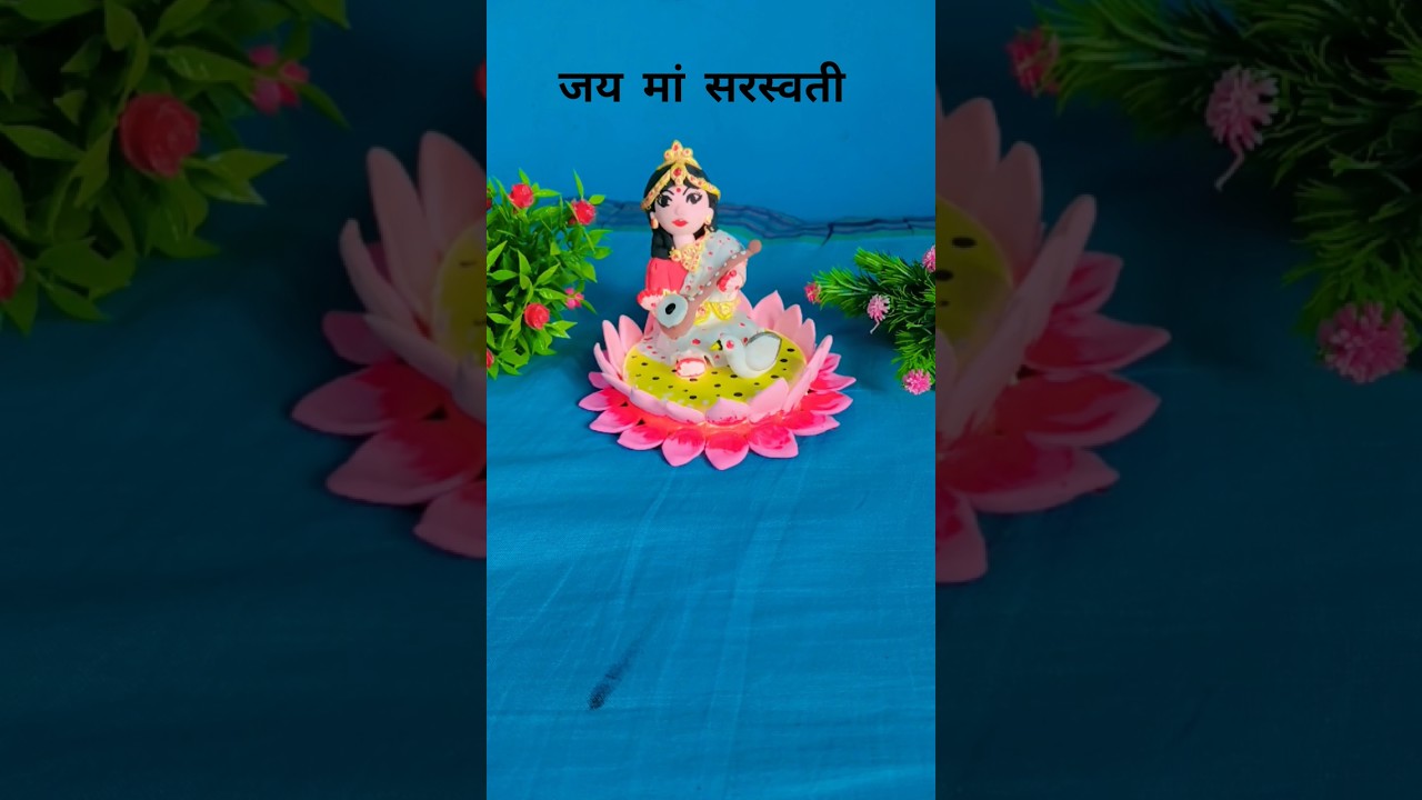 clay se sarswati maa 