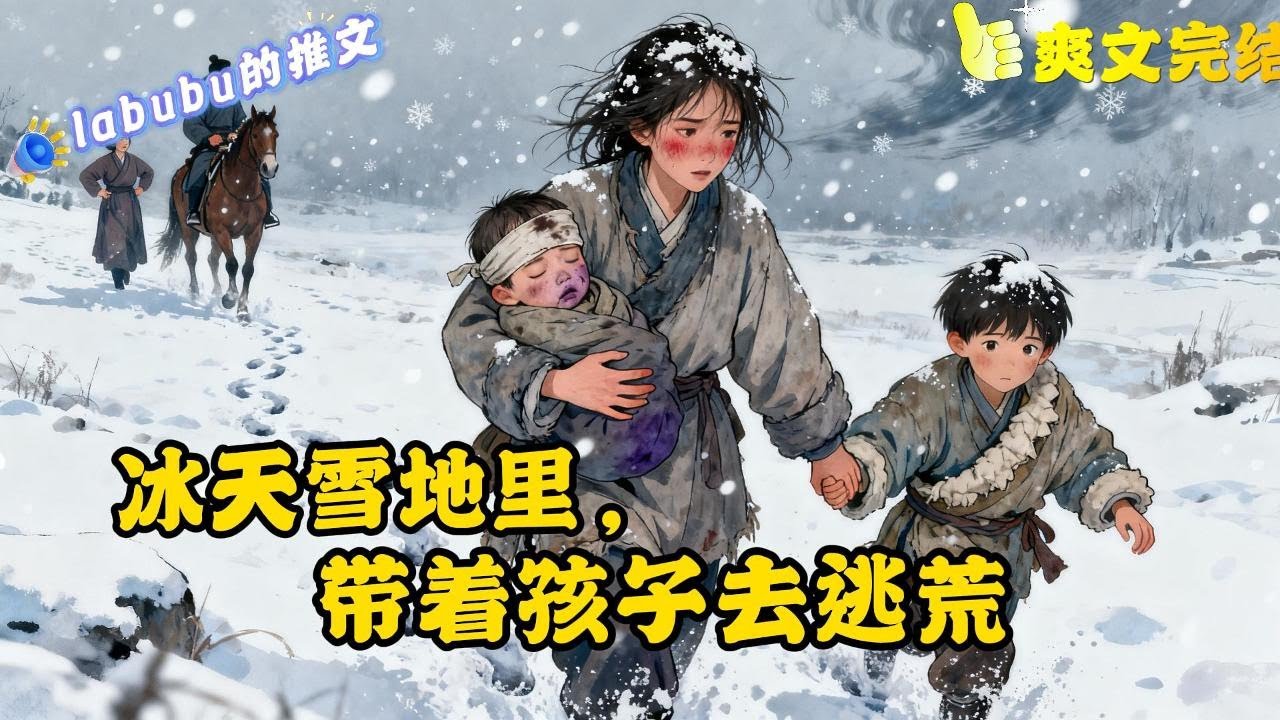 完结 【逃荒×系统×弃妇逆袭】夏楚玥睁眼成了逃荒路上的苦命妇，怀里还有两个高烧不退的孩子。漫天风雪里，夏楚玥只能攥紧了突然觉醒的三消系统，带着两个孩子艰难求生.....#逃荒#空间#穿越#种田