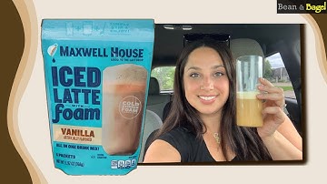 Instant Cold Foam: Maxwell House Iced Latte with Foam Review