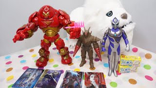 今日お迎えしたおもちゃ達を紹介！トイプラネット&友人に頂いたもの ソフビ トイビズ ハルクバスター シャクレルプラネット ぬいぐるみ エンドゲーム カード コリス フエラムネ フエ星人
