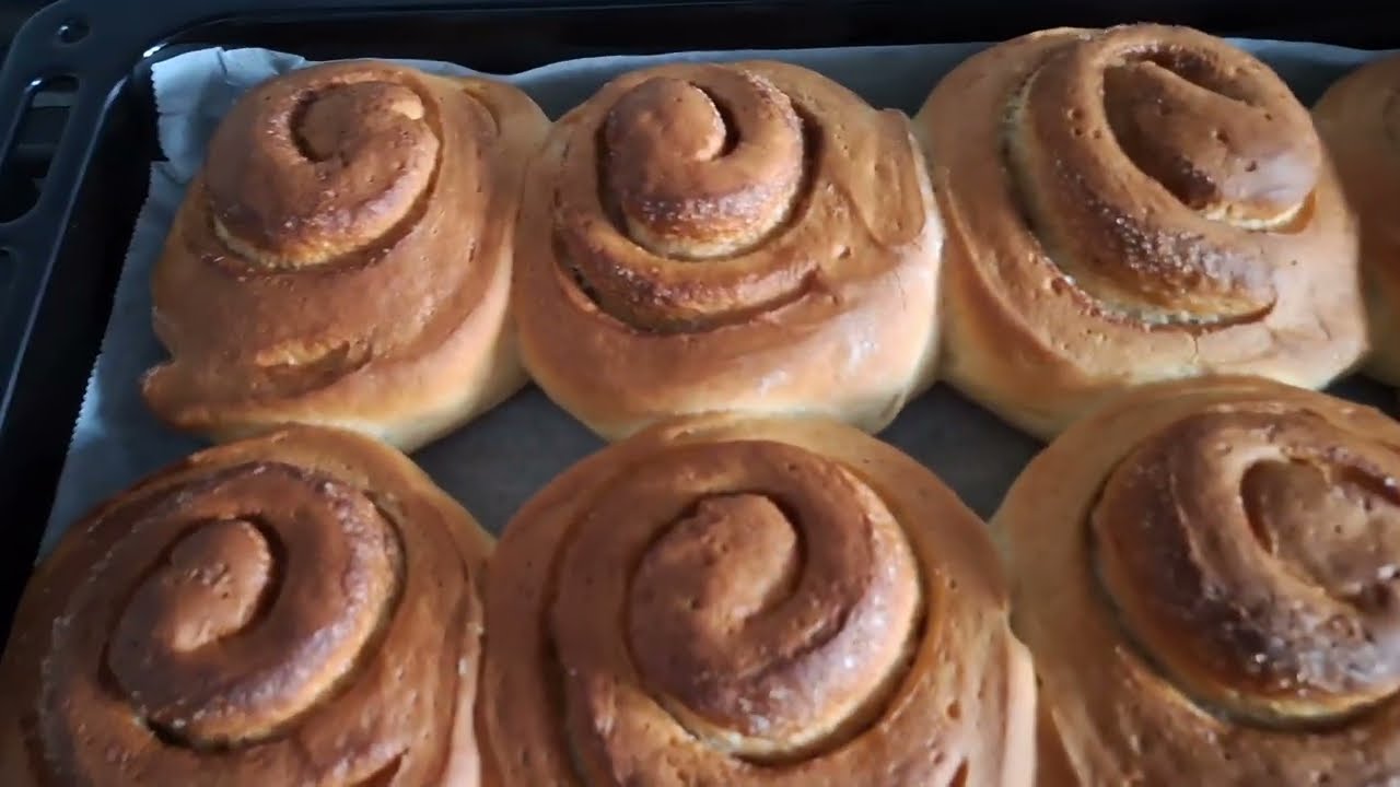 Булочки с корицей. Подробный рецепт.