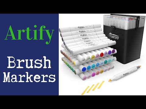 Artify Brush Alcohol Markers Unbox & Swatch 