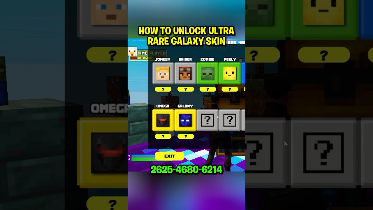 HOW TO UNLOCK GALAXY SKIN!😳 