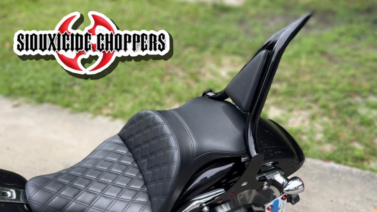 Siouxicide Choppers backrest unboxing & install - YouTube
