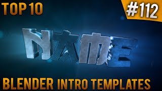 TOP 10 Blender intro templates #112 (Free download)
