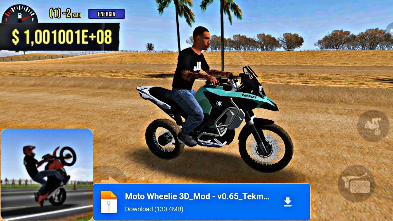 Moto Wheelie 3D (Dinheiro Infinito) MOD APK v0.65 Download 2025 - YouTube