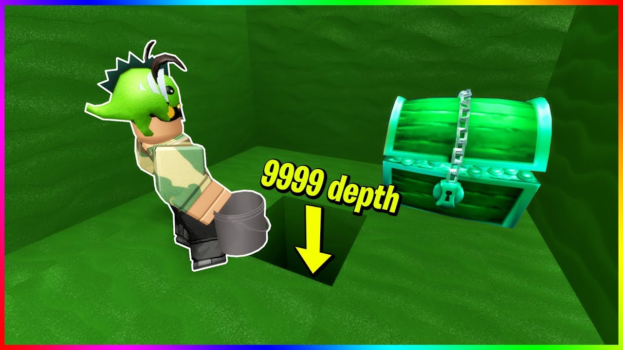 Digging Deepest Hole Best World Record Treasure Hunt Simulator Youtube - roblox treasure hunt simulator world record deepest hole 3000 depth live roblox robux codes 2019 august full
