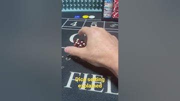 Dice setting explained #dice #gambling #money #crapsstrategy