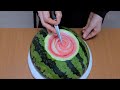 3강 : 수박에 직접 조각해보는 기본 꽃봉오리 (Lesson 3 : Practice basic flower bud carving on watermelon)