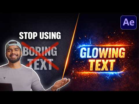 Saber Effect for Text in Adobe After Effects (Beginner Guide Tutorial)