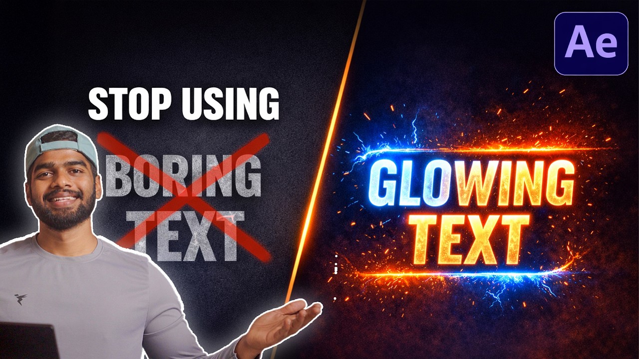 Saber Effect for Text in Adobe After Effects (Beginner Guide Tutorial ...