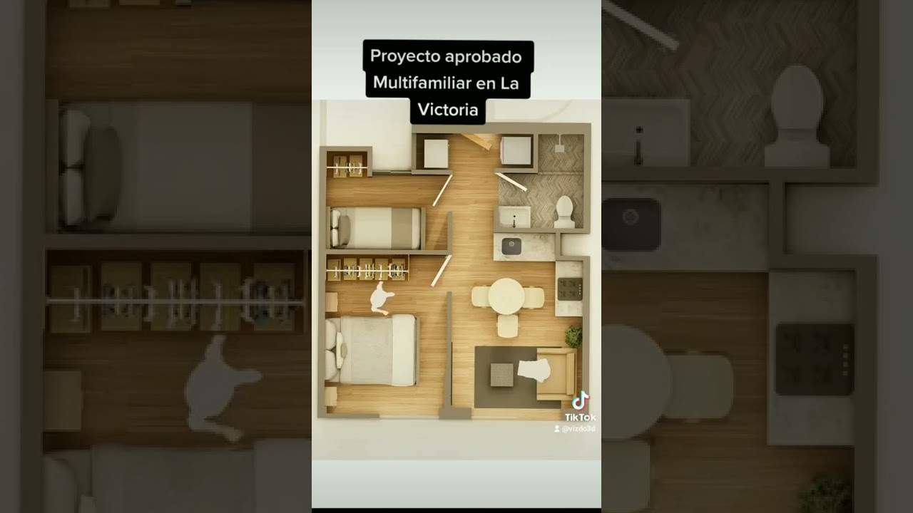 ¿Dos dormitorios en 35 m2? 