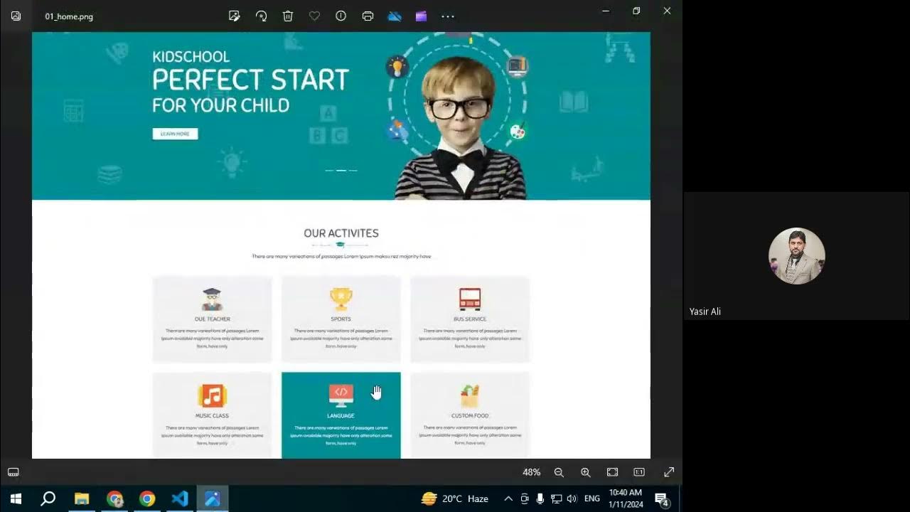 Building Responsive School Website Using Bootstrap 5.x (Part-3) - YouTube