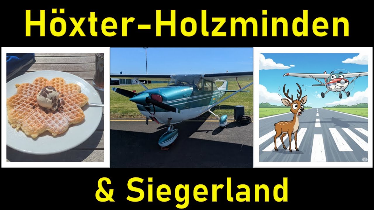 Waffeln essen und Rehe auf der Landebahn ✈ Ausflug nach Höxter-Holzminden und Siegerland
