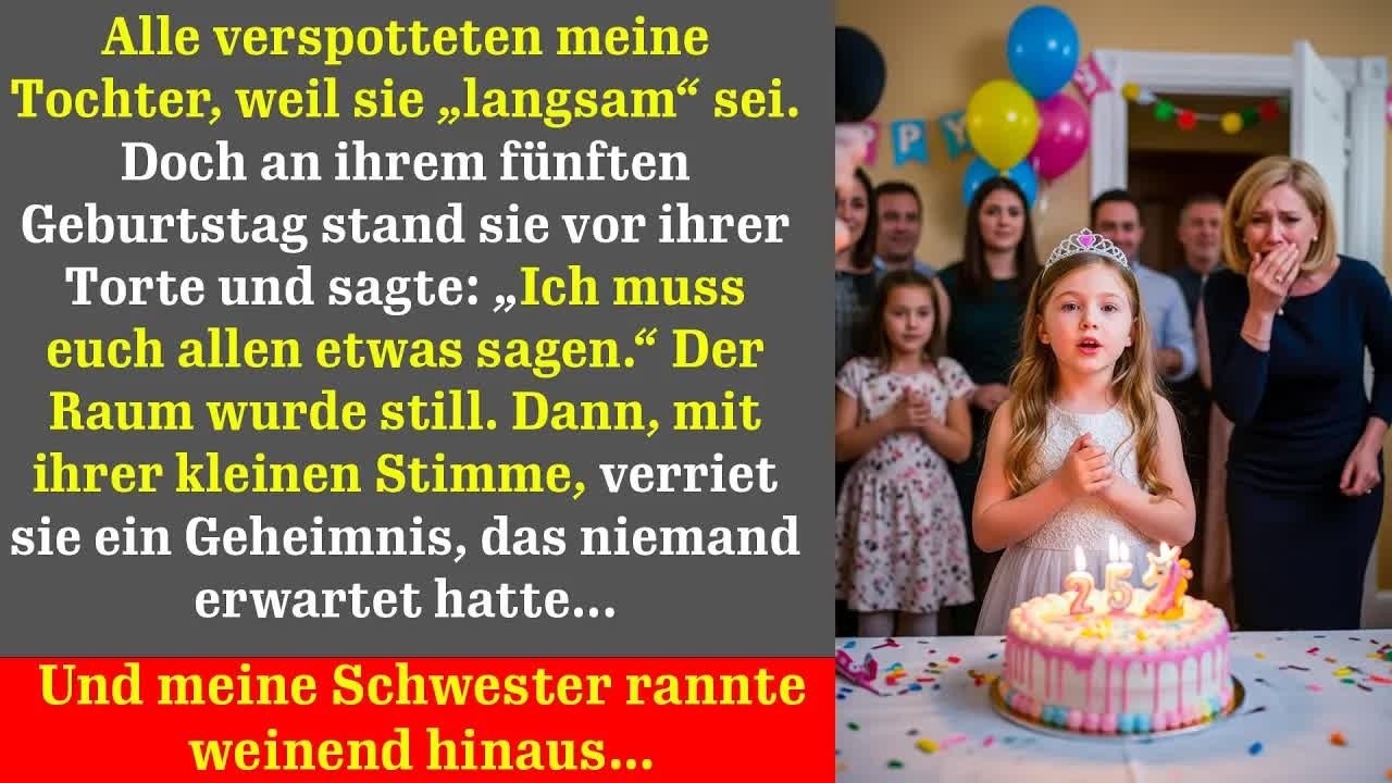 An ihrem 5. Geburtstag verriet meine Tochter ein Geheimnis, das alle sprachlos machte…