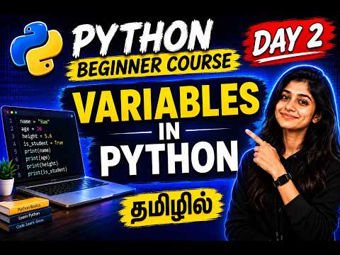 🐍 Python Day 2: Variables in Python Explained with Examples | Python Full Course for Beginners