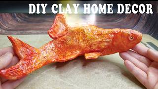 DIY Clay Fish Candle Holder | Realistic Polymer Clay Home Decor | ZX Bloom