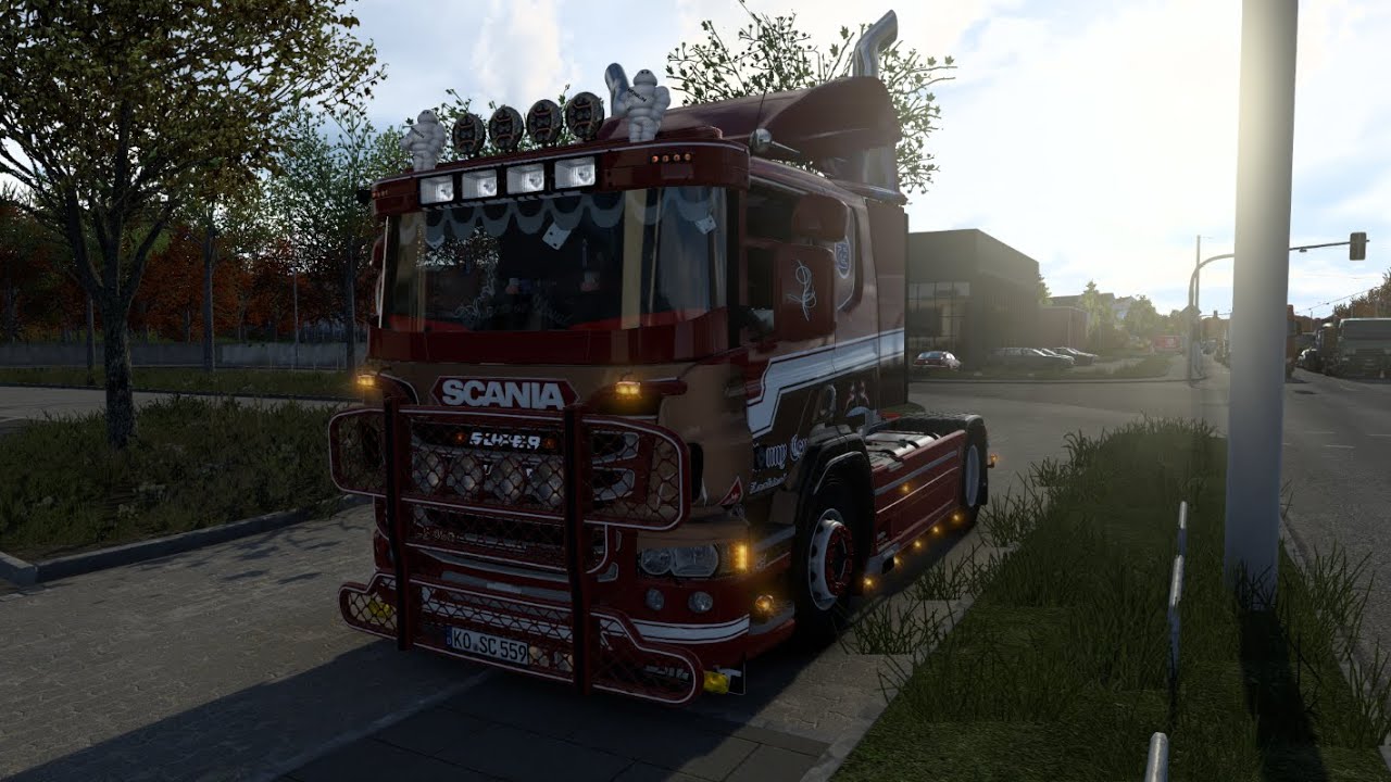 Euro Truck Simulator 2 Scania PGR-Series by JUseeTV Super Mega Tunning 1.55