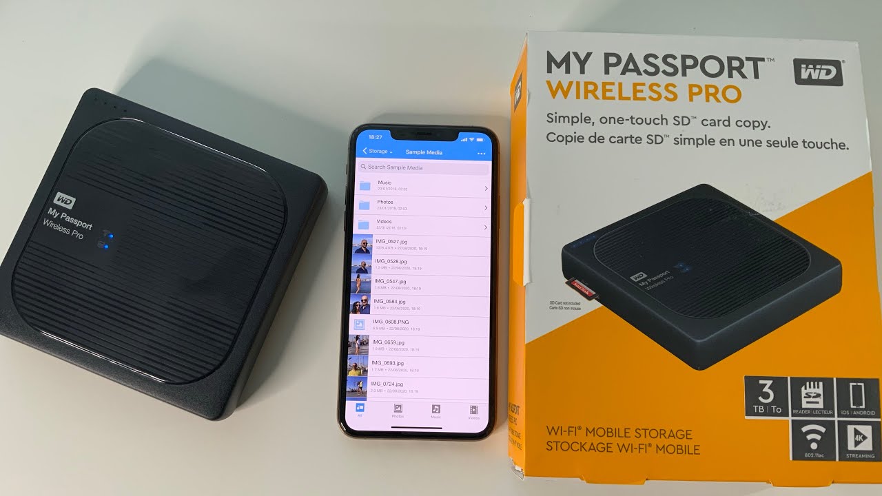 Test WD MyPassport Wireless, disque externe sans fil