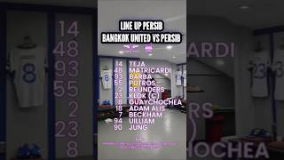 Line Up Persib Acl Two Bangkok United Vs Persib Bandung  Starting Eleven Persib  football