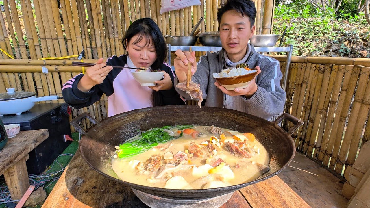对抗流感不慌！腊排炖山药，给娃养出好底子Braised yam with wax steak gives baby a good foundation.臘排骨燉山藥給娃養出好底子！