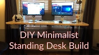 DIY Minimalist Standing Desk Sure you could buy a pre-made desk straight from Ergo Depot ... (and they are great), but, if you prefer something more tailored.